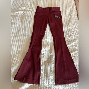 Express women Burgundy Flared Pants size S